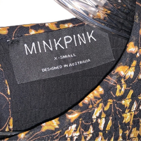 Mink Pink Mira Shirred Midi Dress XS - Picture 6 of 11